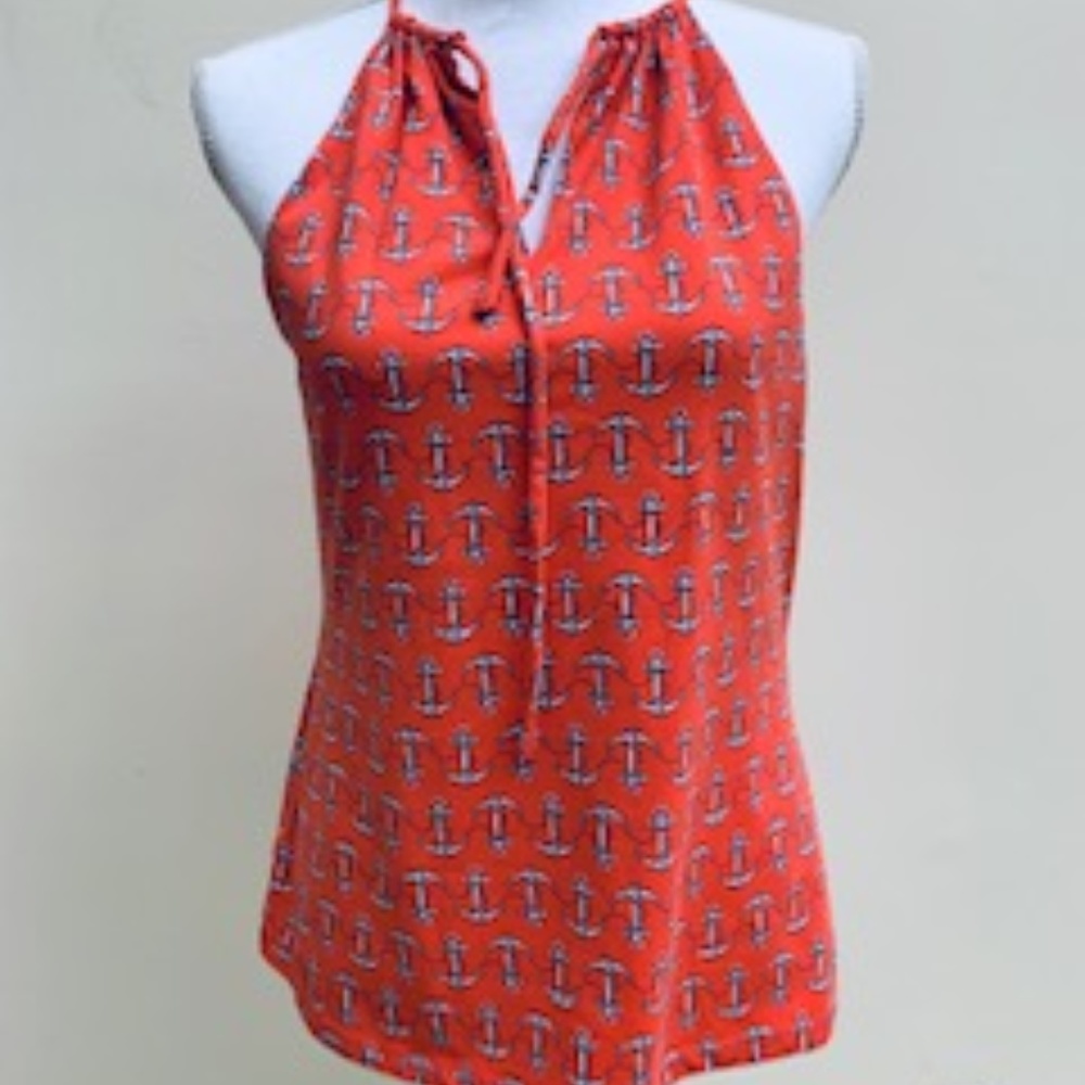 J. McLaughlin Coral Anchor Top